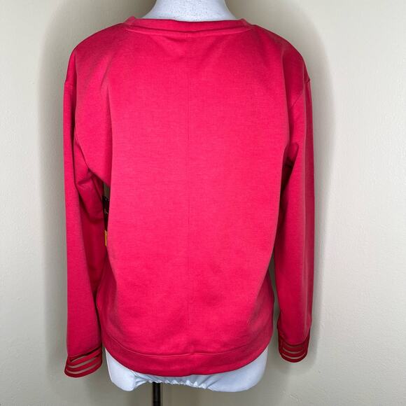 NWT Xersion Pullover Sweatshirt MEDIUM Cherry Rose Relaxed Fit Crewneck Athletic - Picture 5 of 9